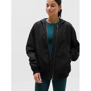 Athleta‎ Upfield Bomber Jacket Black Medium New With Tags